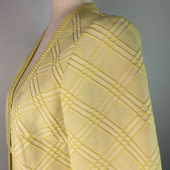 Vintage Yellow Dress Jacket Size M EUC - Picture 4 of 9